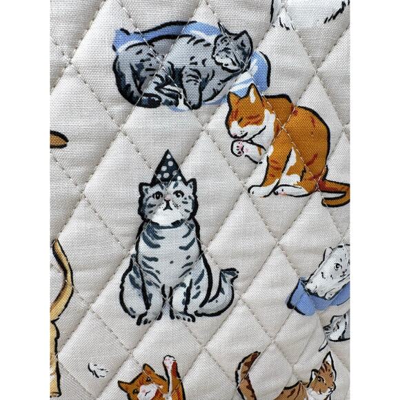 Vera Bradley A Cat’s Life Essential Large Backpack Trolley Sleeve Laptop Pocket main image 12